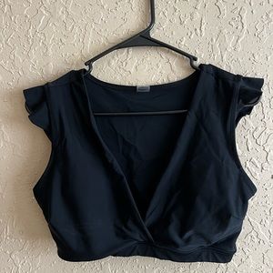 Unworn black swim top